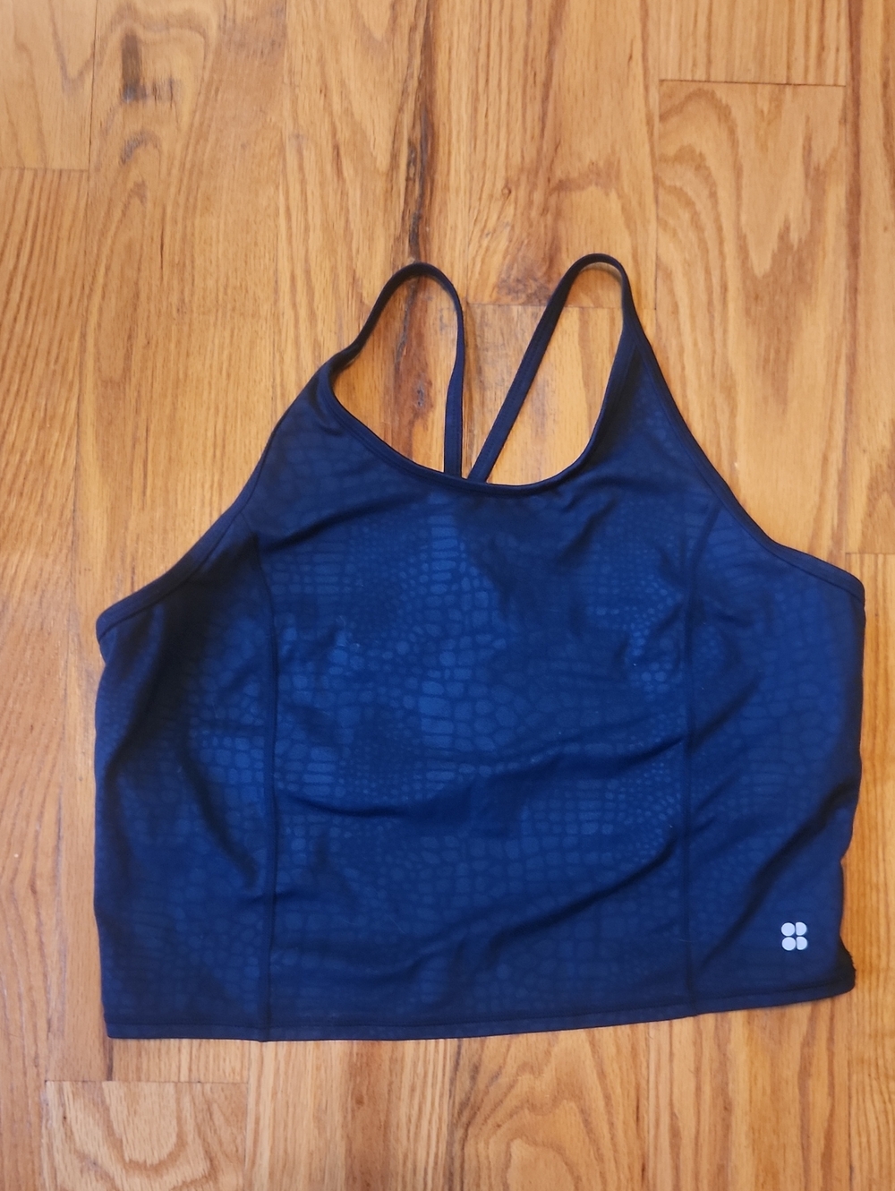 Sweaty Betty Black Cropped Strappy Sports Bra